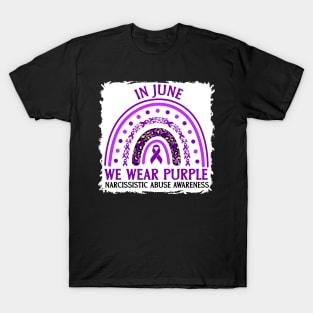 In June We Wear Purple Narcissistic Abuse Awareness T-Shirt